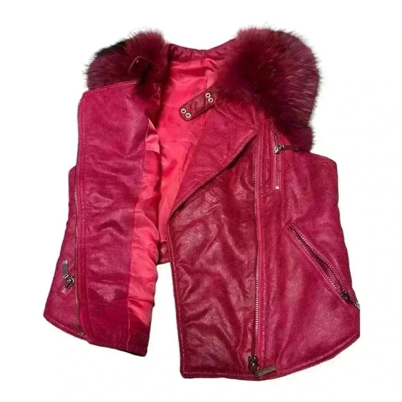 Unique Beautiful vest! Not able to locate brand. Sz S Pink beautiful color - Picture 7 of 8